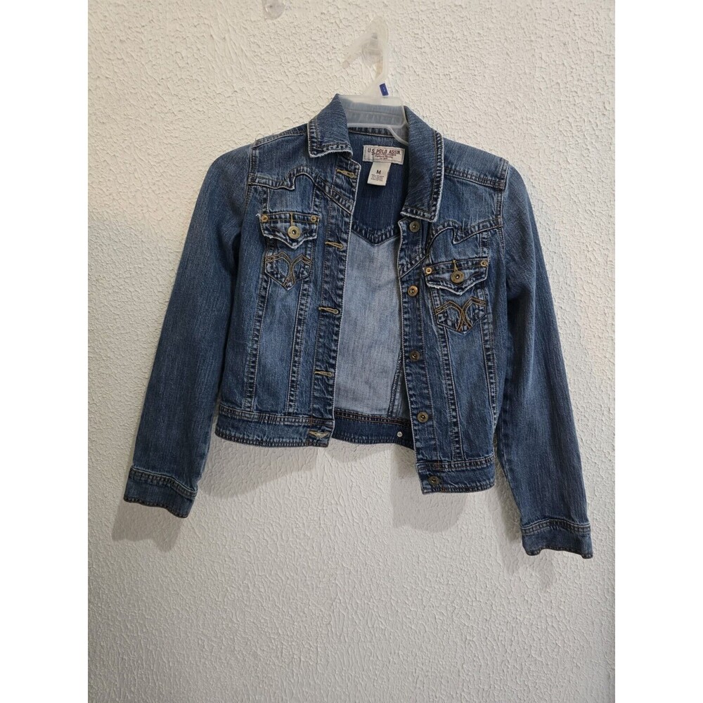 Vintage polo denim‎ jacket Size MEDIUM Cottagecore Countrycore Farmcore